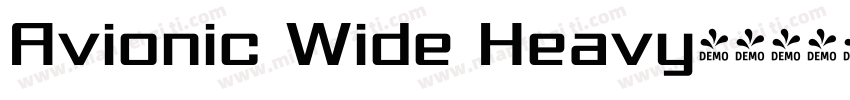 Avionic Wide Heavy字体转换